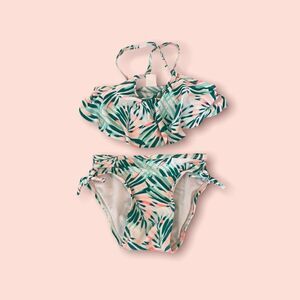 ❤️ OLD NAVY Tropical Print 2 Piece Swim Set Size 18-24 ❤️